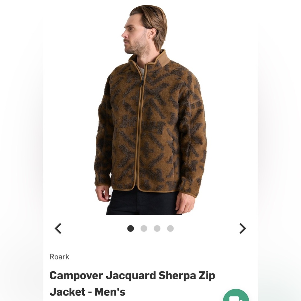 Roark Campover Jacquard Sherpa Zip